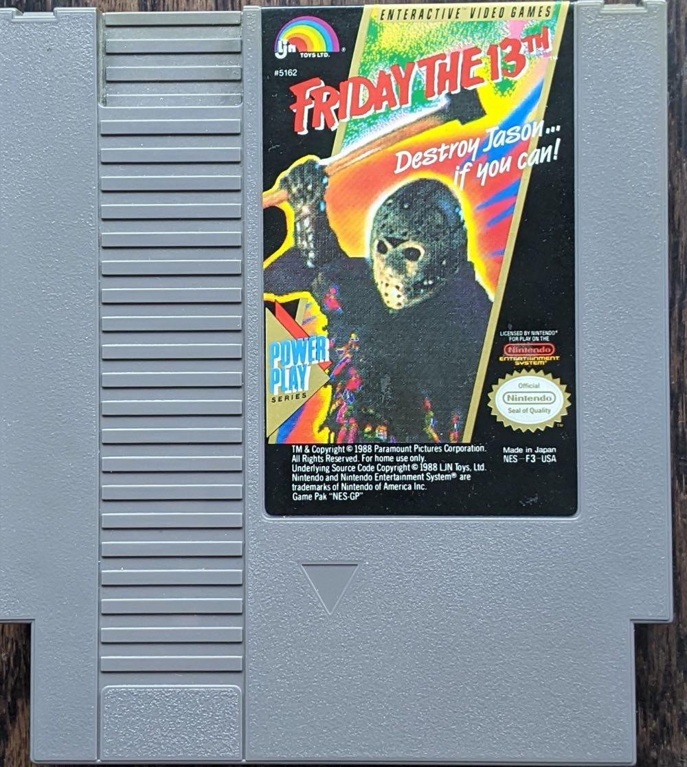 Friday The 13th - Nintendo Entertainment System (NES) (LJN / Nintendo - 1) video game collectible - Main Image 4