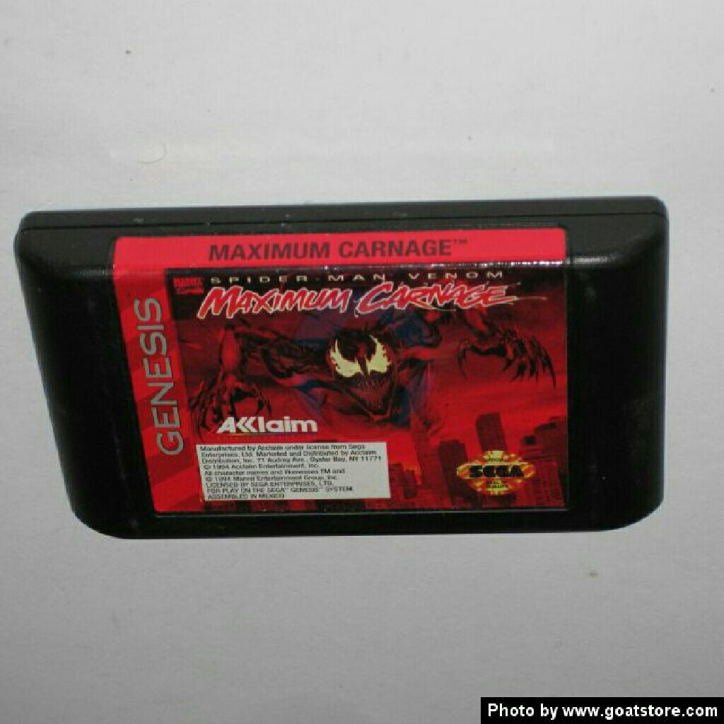 Maximum Carnage - Sega Genesis (Mega Drive) video game collectible - Main Image 1