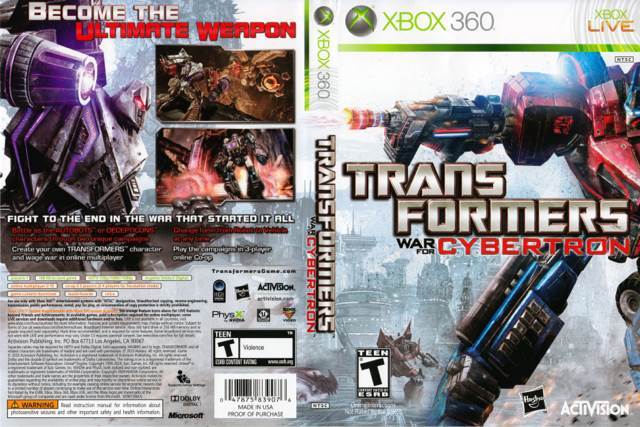 Transformers: War For Cybertron - Microsoft Xbox 360 (Activision Blizzard - 1) video game collectible [Barcode 5030917084126] - Main Image 2