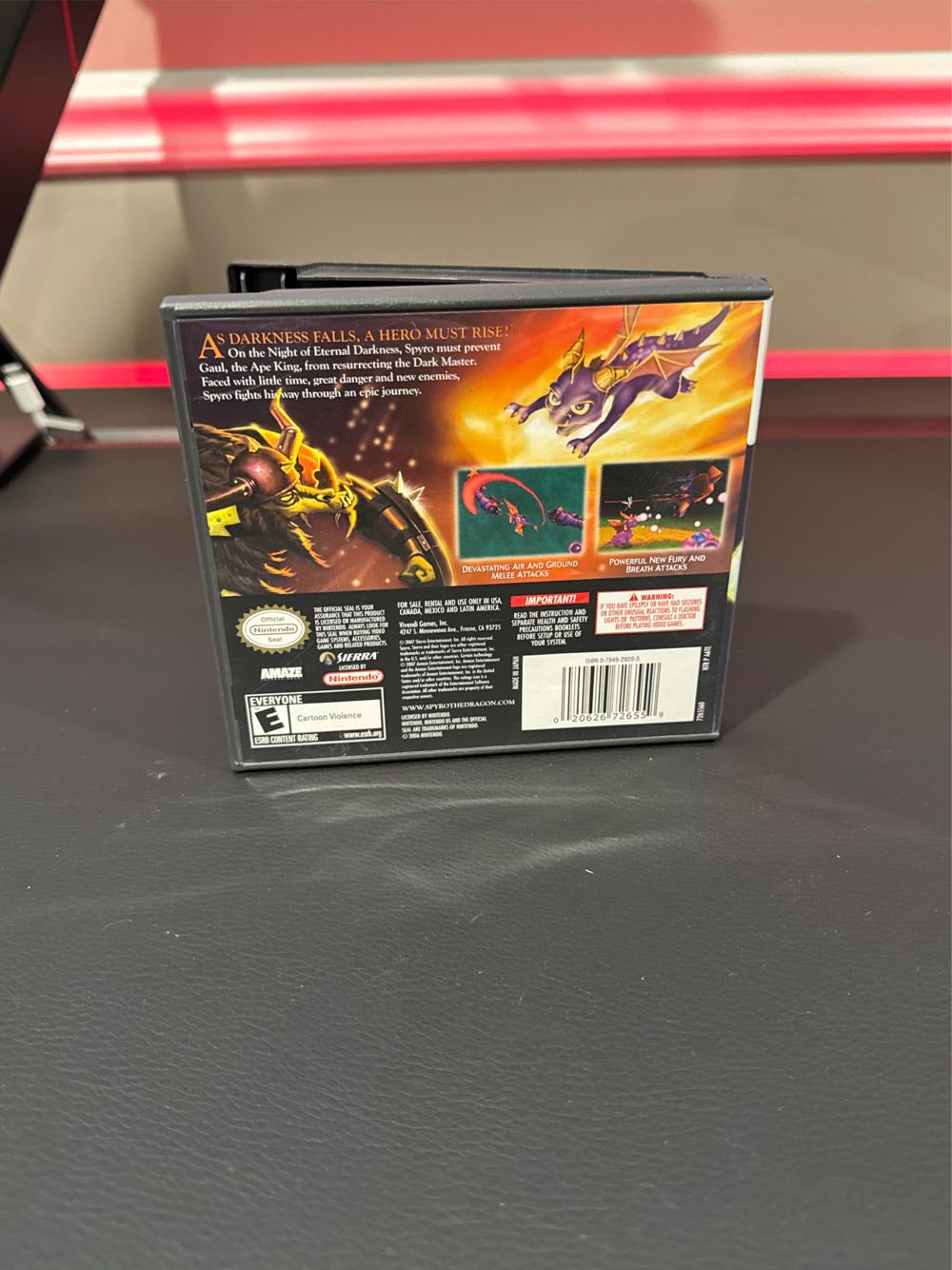 The Legend Of Spyro The Eternal Night - Nintendo DS (Sierra Entertainment) video game collectible [Barcode 020626726559] - Main Image 2