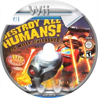 Destroy All Humans!: Big Willy Unleashed - Nintendo Wii (THQ - 2) video game collectible [Barcode 785138301365] - Main Image 2