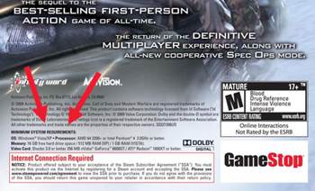 Call Of Duty 6: Modern Warfare 2 - Microsoft Xbox 360 video game collectible - Main Image 2