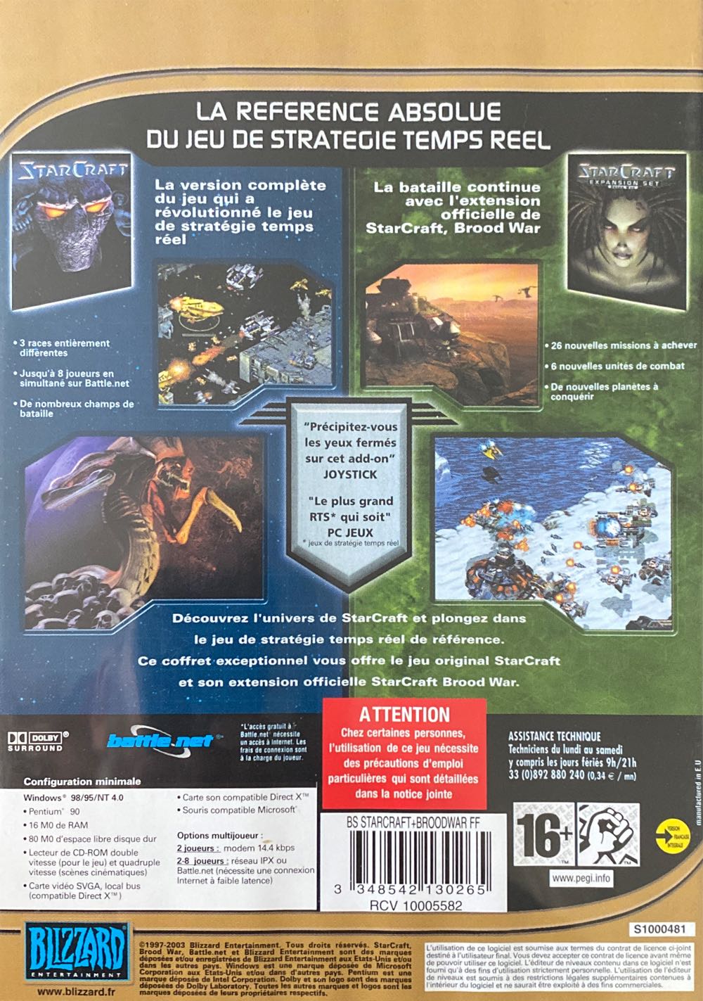 Starcraft - PC (Blizzard Entertainement - 1) video game collectible [Barcode 3348542130265] - Main Image 2