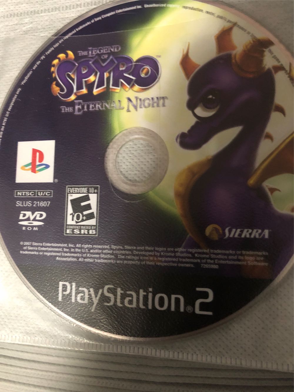 Legend Of Spyro: The Eternal Night, The - Sony PlayStation 2 (PS2) (Sierra - 1) video game collectible - Main Image 4