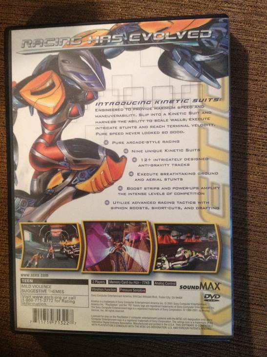 Kinetica - Sony PlayStation 2 (PS2) (Sony Computer Entertaiment - 2) video game collectible [Barcode 711719713227] - Main Image 2