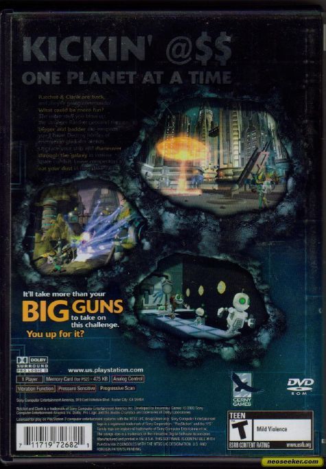 Ratchet and Clank: Going Commando - Sony PlayStation 2 (PS2) video game collectible - Main Image 2