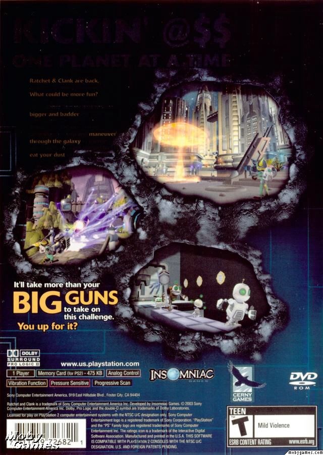 Ratchet and Clank: Going Commando - Sony PlayStation 2 (PS2) video game collectible - Main Image 2