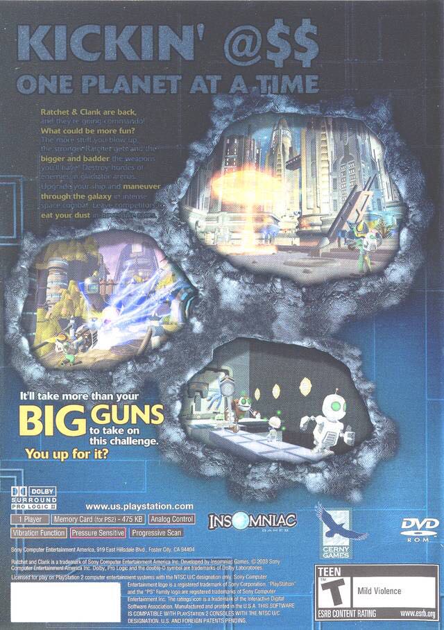 Ratchet and Clank: Going Commando - Sony PlayStation 2 (PS2) video game collectible - Main Image 2