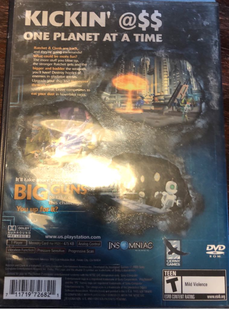 Ratchet and Clank: Going Commando - Sony PlayStation 2 (PS2) (1 Player) video game collectible - Main Image 2