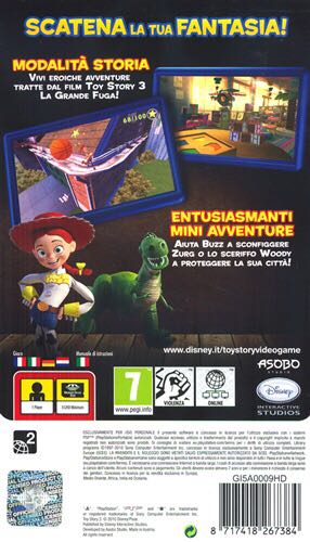 Disney Pixar Toy Story 3 - Sony PlayStation Portable (PSP) video game collectible [Barcode 712725016487] - Main Image 2