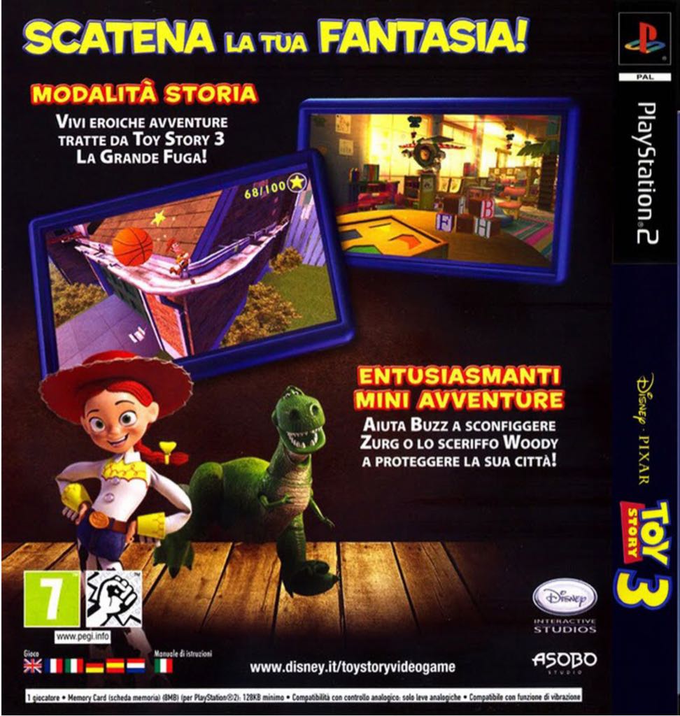 Toy Story 3 - Sony PlayStation 2 (PS2) (Disney Interactive Studios - 1) video game collectible [Barcode 712725016500] - Main Image 2