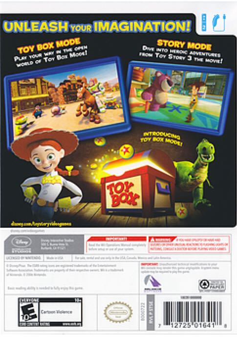 Toy Story 3 - Nintendo Wii video game collectible [Barcode 712725018993] - Main Image 2