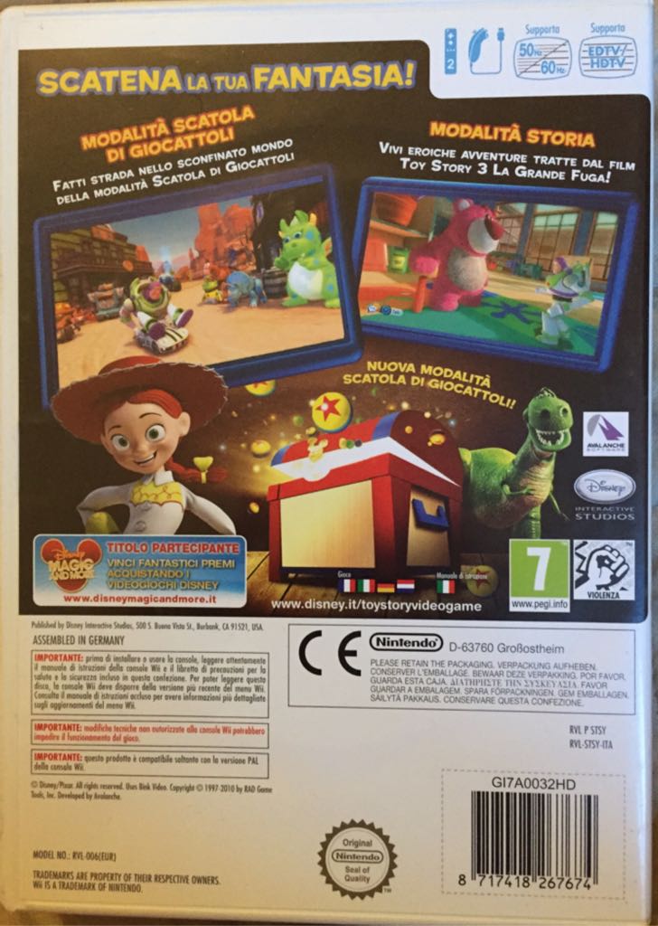 Toy Story 3 - Nintendo Wii video game collectible [Barcode 8717418267674] - Main Image 2