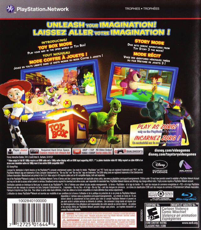 Toy Story 3 - Sony PlayStation 4 (PS4) (Disney Interactive Studios - 2) video game collectible [Barcode 8717418268404] - Main Image 2