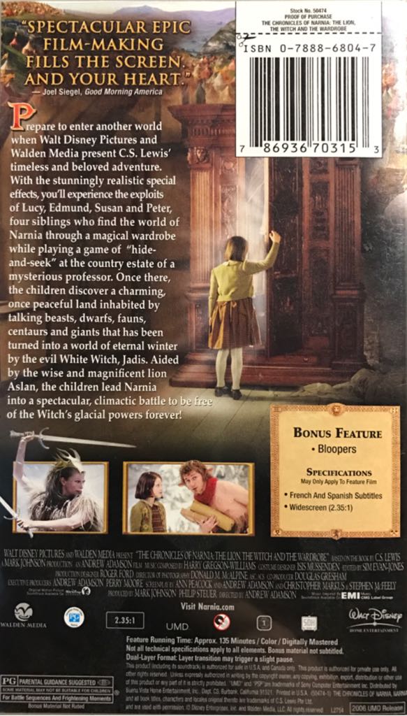 The Chronicles of Narnia: The Lion Witch And The Wardrobe - Sony PlayStation Portable (PSP) video game collectible - Main Image 2