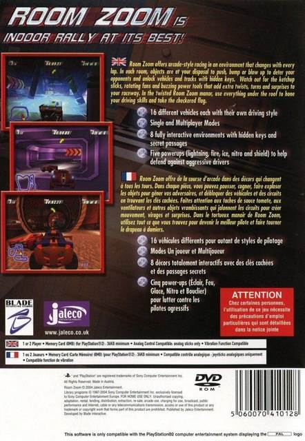 Room Zoom: Race For Impact - Microsoft Xbox (Jaleco - 1-4) video game collectible [Barcode 032264321010] - Main Image 2