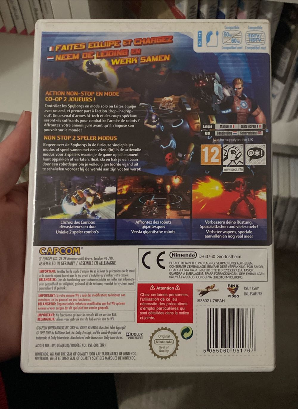 Spyborgs - Nintendo Wii (Capcom) video game collectible [Barcode 5055060951767] - Main Image 2