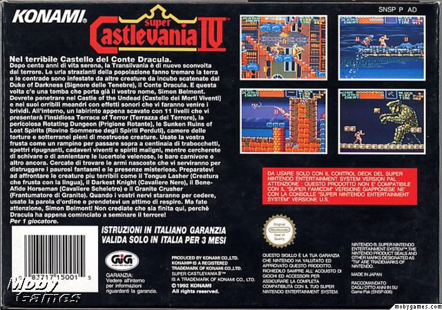 Super Castlevania IV - Nintendo Super Nintendo Entertainment System (SNES) (Konami - 1) video game collectible - Main Image 2
