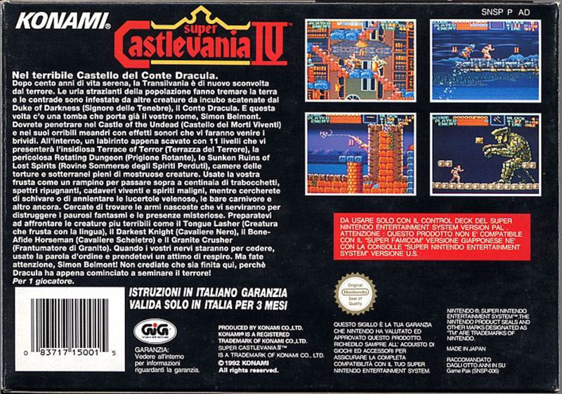 Super Castlevania IV - Nintendo Super Nintendo Entertainment System (SNES) video game collectible - Main Image 2