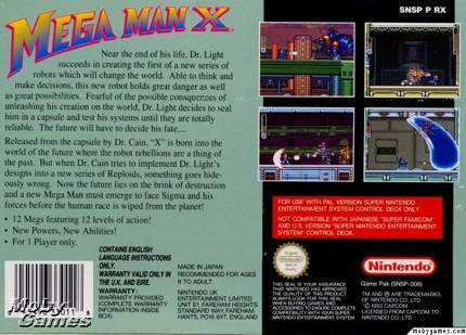 Megaman X - Nintendo Wii U Virtual Console video game collectible - Main Image 2