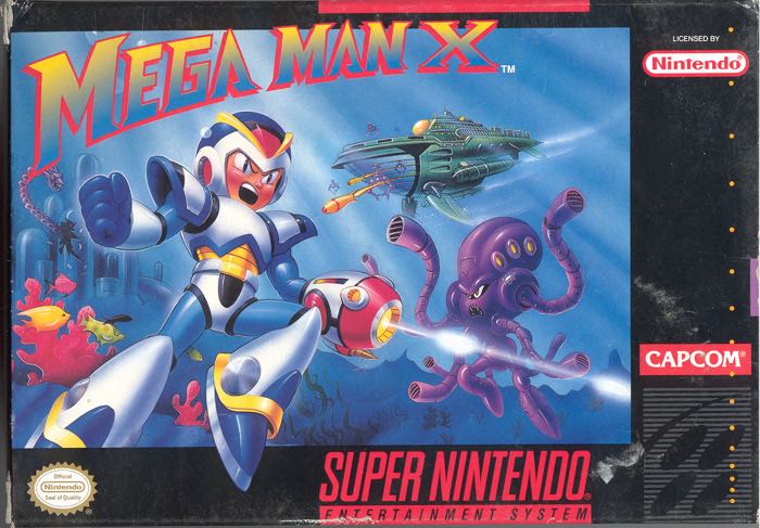 Megaman X - Nintendo Super Nintendo Entertainment System (SNES) video game collectible - Main Image 1