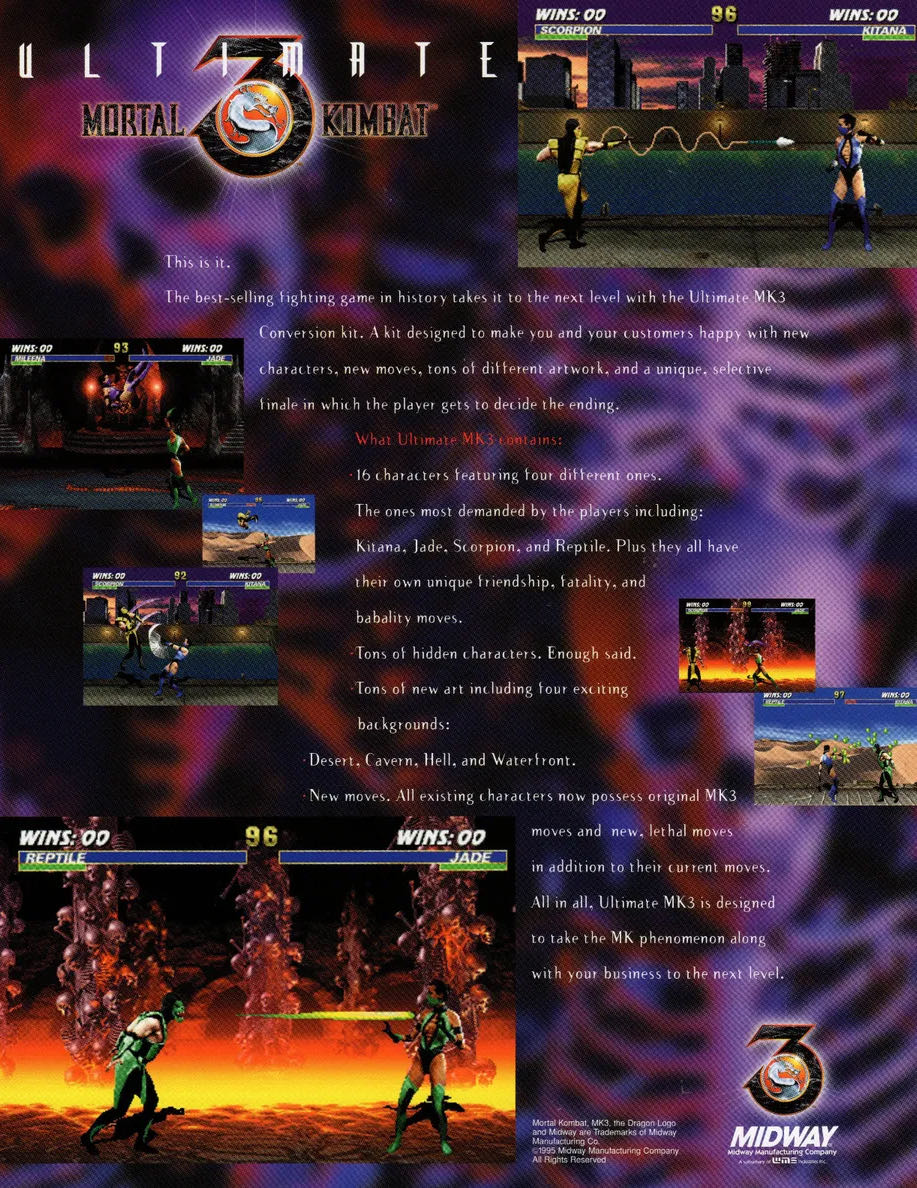 Ultimate Mortal Kombat 3 - Sony PlayStation Network (PSN) (Warner Bros. Interactive Entertainment, Inc. - 1-2) video game collectible - Main Image 3