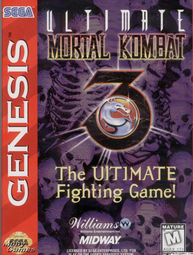 Ultimate Mortal Kombat 3 - Sega Genesis (Mega Drive) video game collectible - Main Image 1