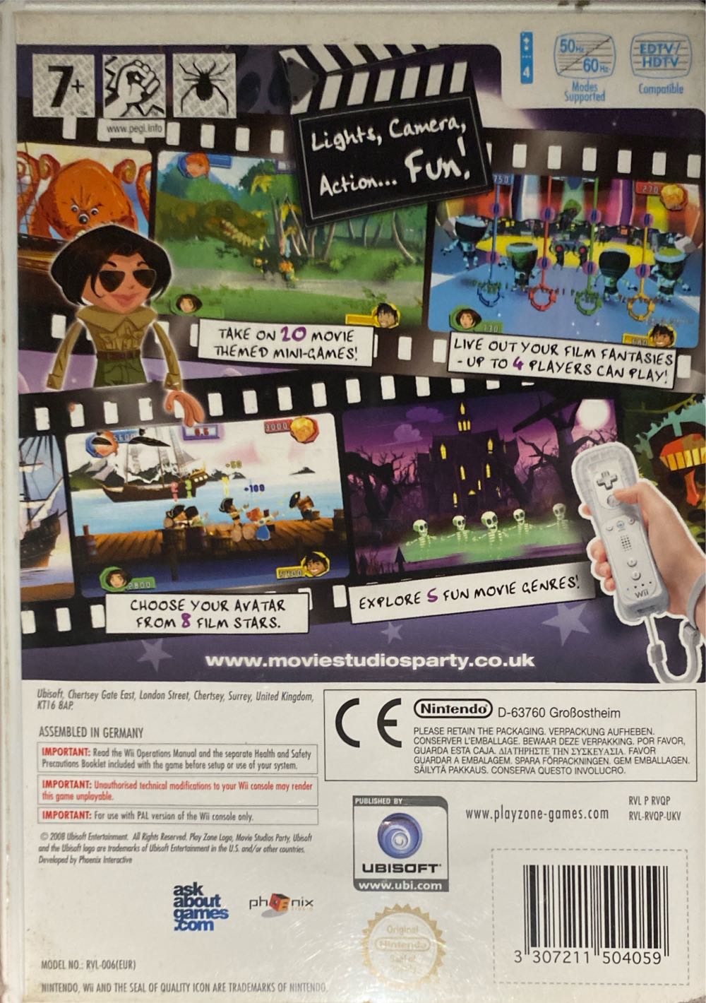Movie Studios Party - Nintendo Wii (Ubisoft - 1-4) video game collectible [Barcode 3307211504059] - Main Image 2