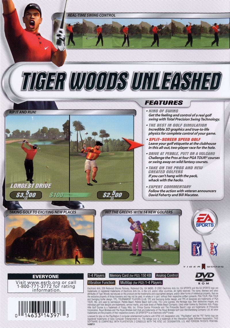 Tiger Woods PGA Tour 2002 - Sony PlayStation 2 (PS2) (Ea Sports - 1-4) video game collectible [Barcode 5030932028662] - Main Image 2