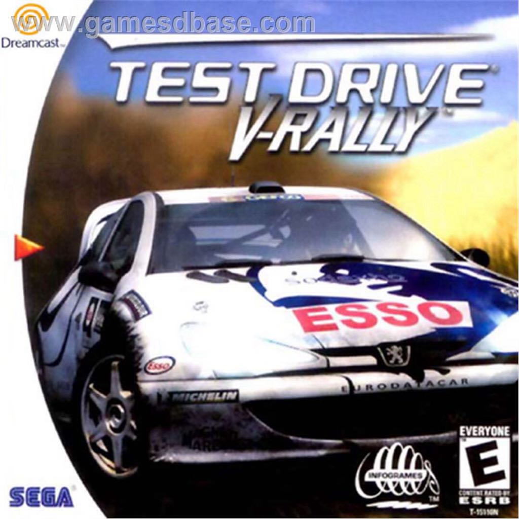 Test Drive V-Rally - Sega Dreamcast video game collectible - Main Image 1