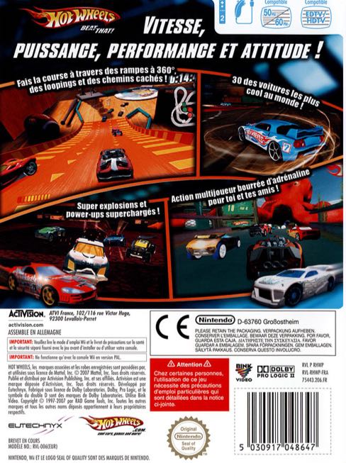 Hot Wheels - Beat That - Nintendo Wii video game collectible - Main Image 2