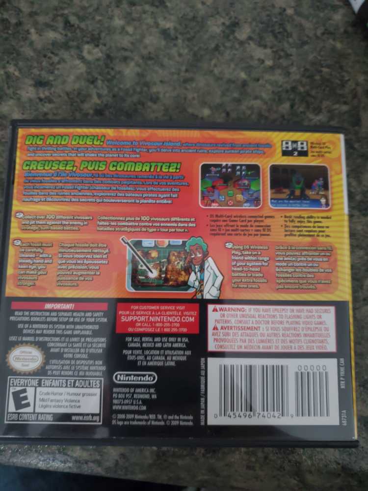 Fossil Fighters - Nintendo DS (Nintendo - 2) video game collectible [Barcode 045496740429] - Main Image 2