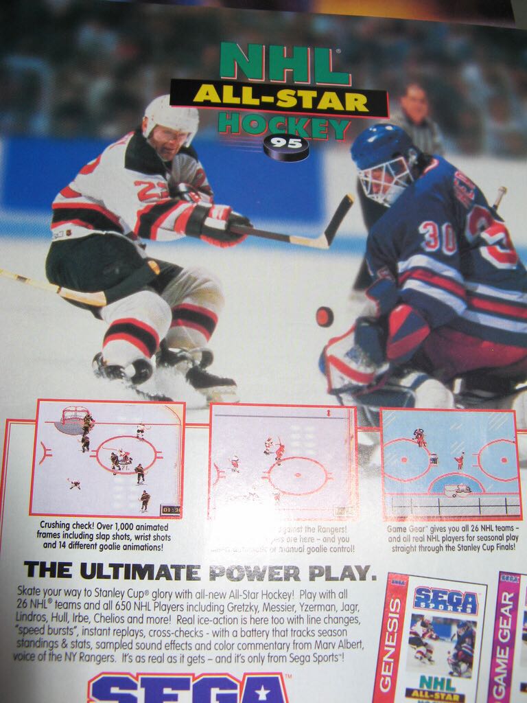NHL All-Star Hockey - Sega Game Gear video game collectible - Main Image 2