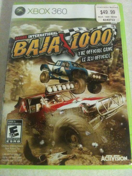 Baja 1000 - Microsoft Xbox 360 (Activision - 4) video game collectible [Barcode 047875757950] - Main Image 1