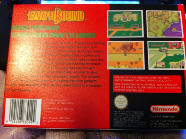 EarthBound - Nintendo Super Nintendo Entertainment System (SNES) (Nintendo - 1) video game collectible - Main Image 2