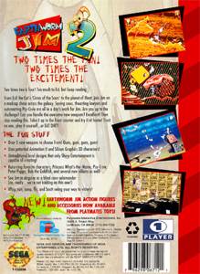 Earthworm Jim 2 - Sega Genesis (Mega Drive) (Playmates Interactive Entertainment - 1) video game collectible [Barcode 796298067121] - Main Image 2