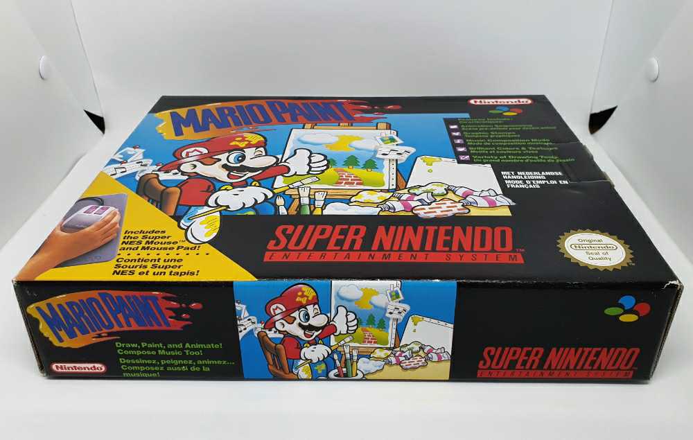 Mario Paint - Nintendo Super Nintendo Entertainment System (SNES) (Nintendo - 1) video game collectible [Barcode 045496820084] - Main Image 3
