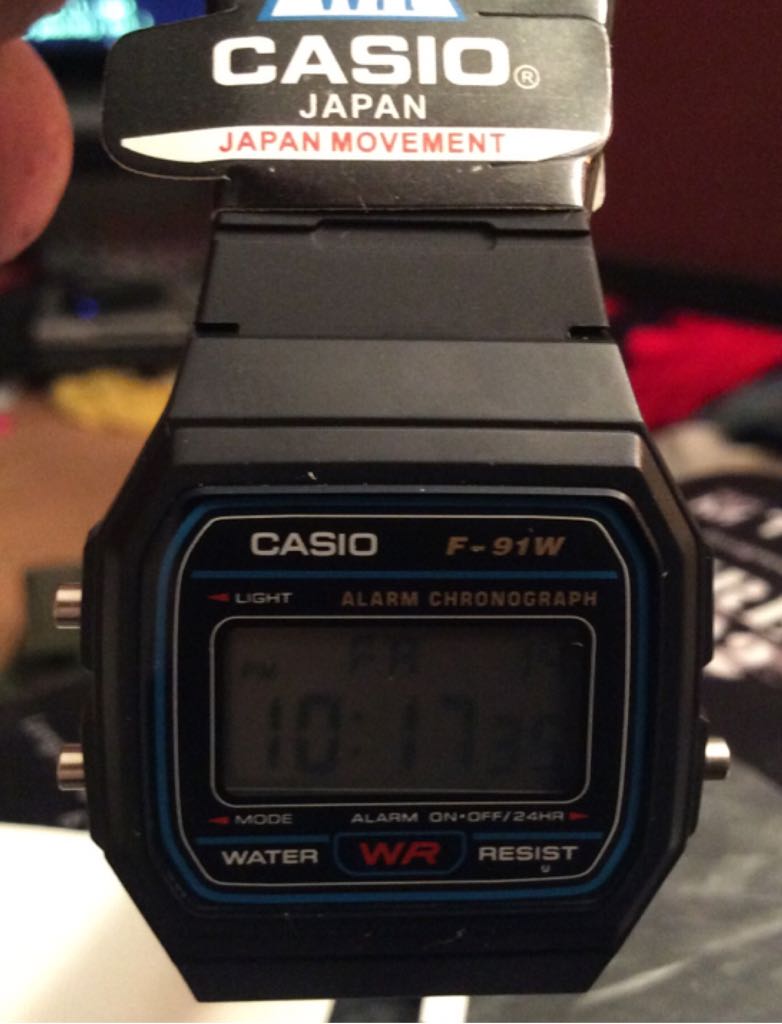 CASIO F-91W - 2550 (EDB-610) watch collectible [Barcode 4971850264552] - Main Image 1