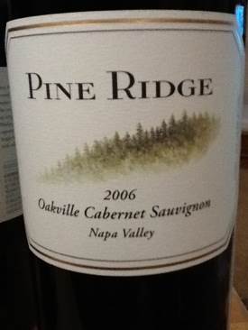 Pine Ridge Cabernet Sauvignon Oakville 750ML - Cabernet Sauvignon wine collectible [Barcode 000579000104] - Main Image 1