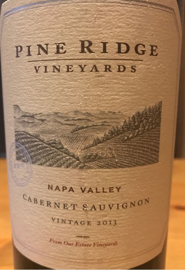 Pine Ridge Vinards Cabernet Sauvignon 2015 - Red Wine wine collectible [Barcode 000579000555] - Main Image 1
