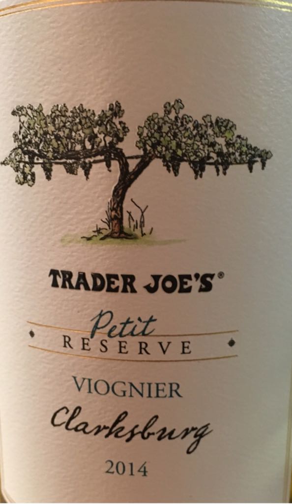 Trader Joe’s Petit Reserve - 100% Viognier wine collectible [Barcode 00522380] - Main Image 1