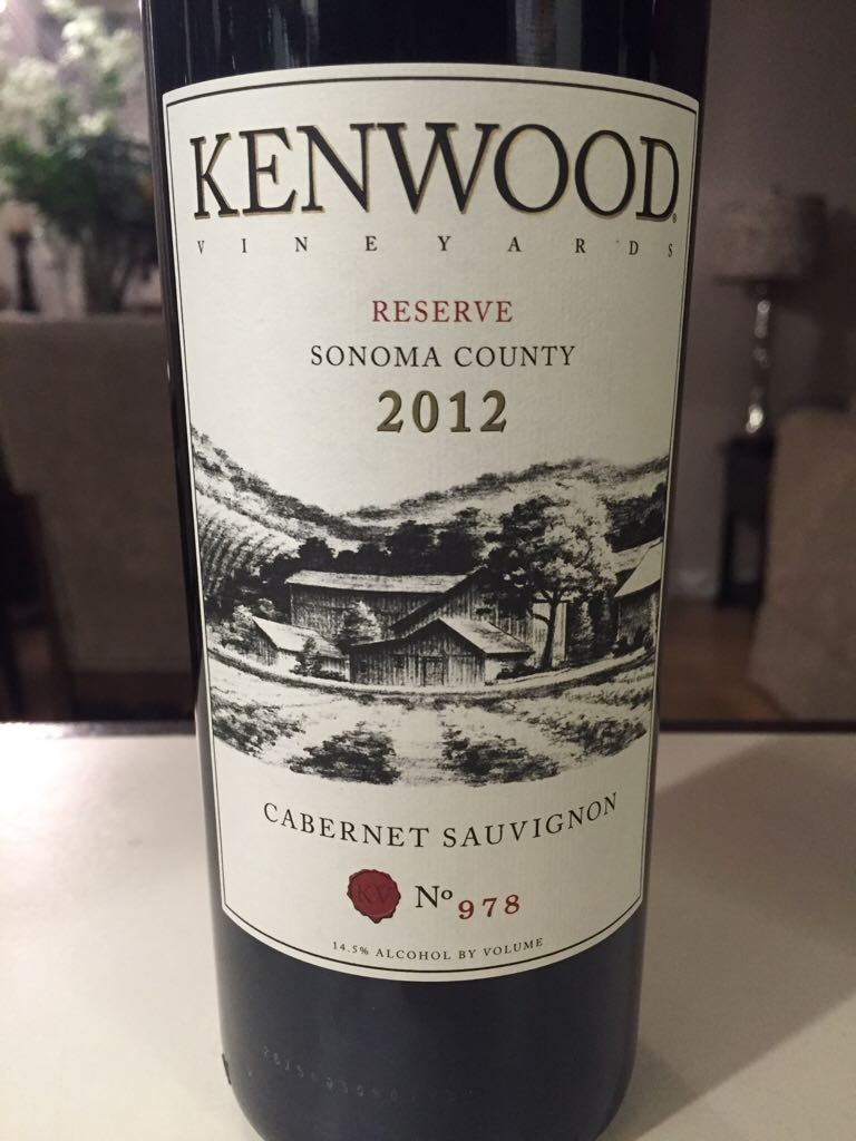 Kenwood - 100% Cabernet Sauvignon wine collectible [Barcode 010986010023] - Main Image 1