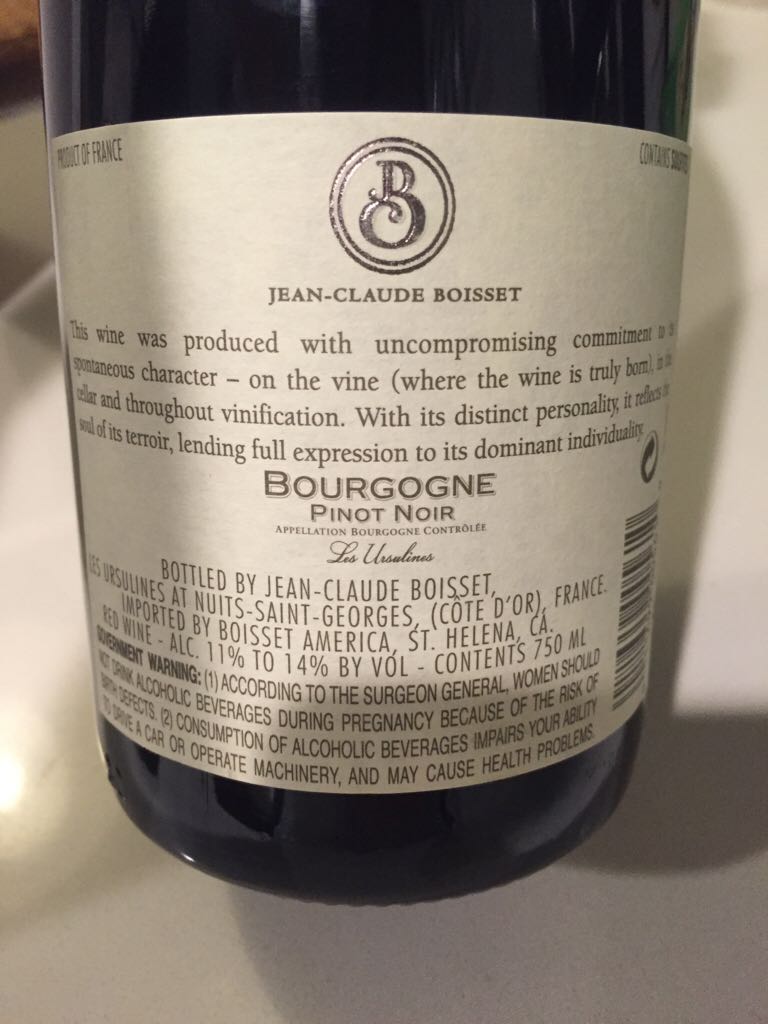 Bourgogne  - 100% Pinot Noir wine collectible - Main Image 2