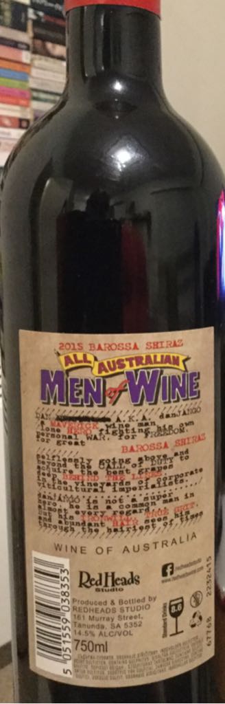 RedHeads ‘Dan’ Jango’ - Shiraz wine collectible - Main Image 2