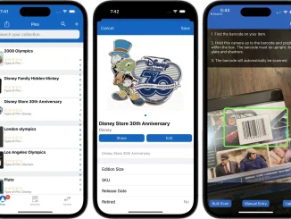 Disney pin collection digitized in the iCollect Everything app